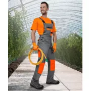 Nohavice s trakmi ARDON®2STRONG šedo-oranžové | H9602/