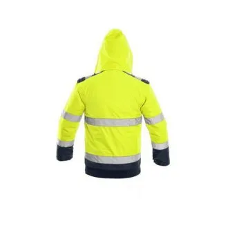 Bunda LUTON, výstražná, žlto-modrá, veľ. Bunda LUTON, výstražná, žlto-modrá, veľ.
