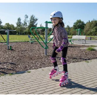 Kolieskové korčule 4v1 Enero KIDS - ružovo-biele Kolieskové korčule 4v1 Enero KIDS - ružovo-biele