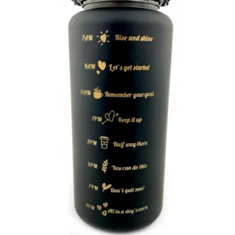 Motivačná športová fľaša 3v1, 2000 ml + 900 ml + 300 ml