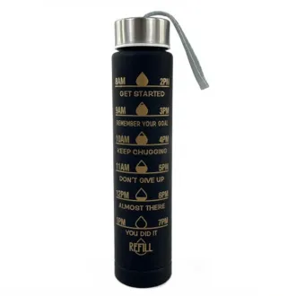 Motivačná športová fľaša 3v1, 2000 ml + 900 ml + 300 ml