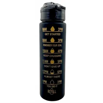 Motivačná športová fľaša 3v1, 2000 ml + 900 ml + 300 ml
