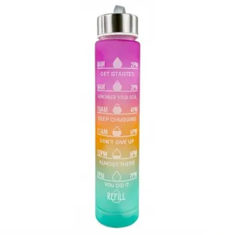 Motivačná športová fľaša 3v1, 2000 ml + 900 ml + 300 ml