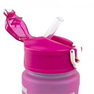 Motivačná športová fľaša 3v1, 2000 ml + 900 ml + 300 ml