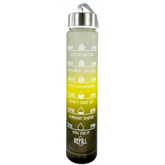 Motivačná športová fľaša 3v1, 2000 ml + 900 ml + 300 ml