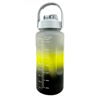 Motivačná športová fľaša 3v1, 2000 ml + 900 ml + 300 ml