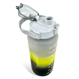Motivačná športová fľaša 3v1, 2000 ml + 900 ml + 300 ml