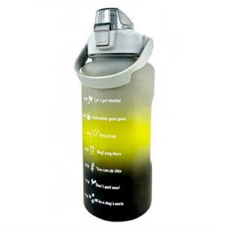 Motivačná športová fľaša 3v1, 2000 ml + 900 ml + 300 ml