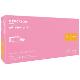 NITRYLEX PINK - Nitrilové rukavice (bez púdru) ružové, 100 ks