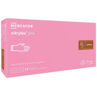 NITRYLEX PINK - Nitrilové rukavice (bez púdru) ružové, 100 ks