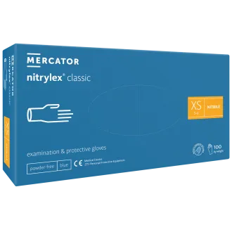 NITRYLEX CLASSIC - Nitrilové rukavice (bez púdru) modré, nesterilné - 100 ks NITRYLEX CLASSIC - Nitrilové rukavice (bez púdru) modré, nesterilné - 100 ks