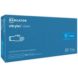 NITRYLEX CLASSIC - Nitrilové rukavice (bez púdru) modré, nesterilné - 100 ks NITRYLEX CLASSIC - Nitrilové rukavice (bez púdru) modré, nesterilné - 100 ks