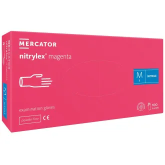 NITRYLEX MAGENTA - Nitrilové rukavice (bez púdru), 100 ks