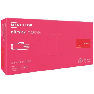 NITRYLEX MAGENTA - Nitrilové rukavice (bez púdru), 100 ks