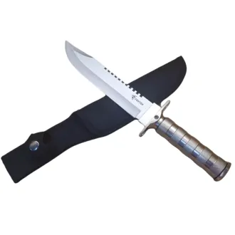 Taktický nôž MILITARY FINKA SURVIVAL 35 cm čierny/strieborný Taktický nôž MILITARY FINKA SURVIVAL 35 cm čierny/strieborný