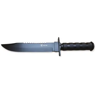 Taktický nôž MILITARY FINKA SURVIVAL 35 cm čierny/strieborný Taktický nôž MILITARY FINKA SURVIVAL 35 cm čierny/strieborný