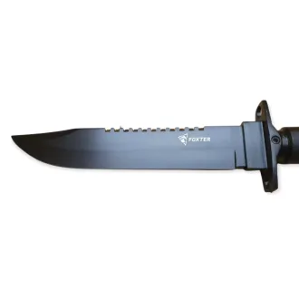 Taktický nôž MILITARY FINKA SURVIVAL 35 cm čierny/strieborný Taktický nôž MILITARY FINKA SURVIVAL 35 cm čierny/strieborný