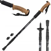 Trekingové palice Nordic Walking s ergonomickou, korkovou rukoväťou, 135 cm, 2 ks