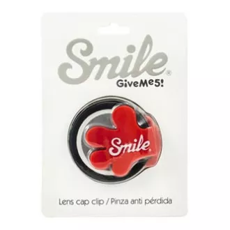 Smile klip na krytku objektívu Giveme5, červený, 16400, DOPRODEJ