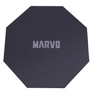 Herné, podložka pod kreslo, Marvo, GM02, 1100 x 1100 x 2 mm, čierna, protišmyková, DOPRODEJ