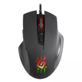Defender Wolverine GM-700L RGB Myš káblové, čierna, 12800DPI