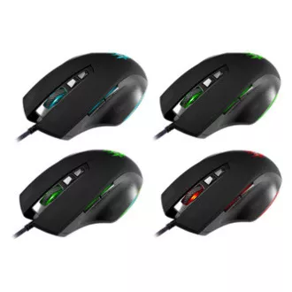 Defender Wolverine GM-700L RGB Myš káblové, čierna, 12800DPI