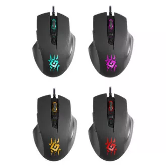 Defender Wolverine GM-700L RGB Myš káblové, čierna, 12800DPI