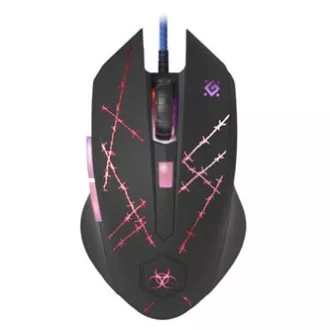 Myš drátová, Defender Forced GM-020L, čierna, optická, 3200DPI Myš drátová, Defender Forced GM-020L, čierna, optická, 3200DPI