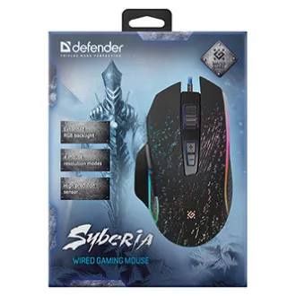 Defender Syberia GM-680L Myš káblové, čierna, 3200DPI