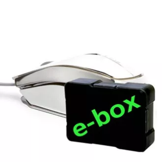 E-blue MOOD Myš káblová, striebra, 2400DPI, e-box