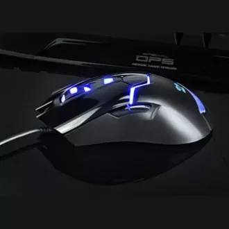 E-blue Cobra 622 Myš drôtová, čierna, 1600DPI, DOPREDAJ