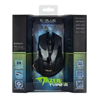 E-blue Mazer R Myš káblové, čierna, 2400DPI