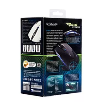 E-blue Mazer R Myš káblové, čierna, 2400DPI