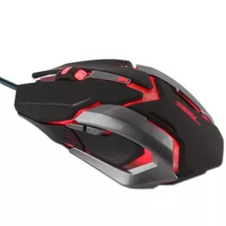 E-blue Auroza Gaming Myš káblové, čierna, 4000DPI