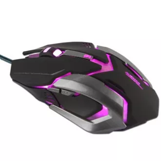 E-blue Auroza Gaming Myš káblové, čierna, 4000DPI
