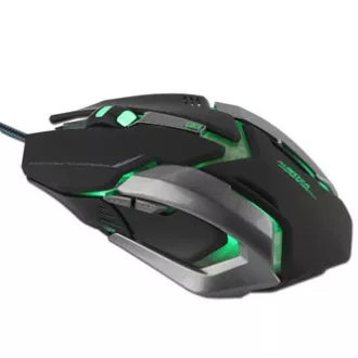 E-blue Auroza Gaming Myš káblové, čierna, 4000DPI
