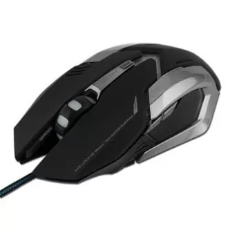 E-blue Auroza Gaming Myš káblové, čierna, 4000DPI