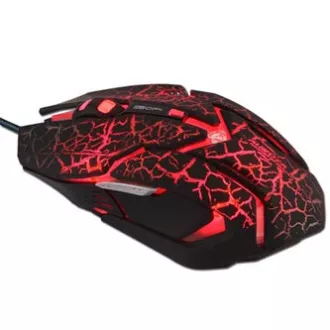 E-blue Auroza Gaming Myš káblové, čierna, 4000DPI, e-box