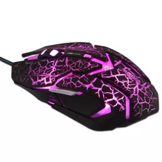 E-blue Auroza Gaming Myš káblové, čierna, 4000DPI