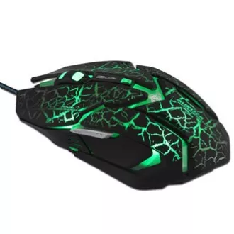 E-blue Auroza Gaming Myš káblové, čierna, 4000DPI