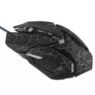 E-blue Auroza Gaming Myš káblové, čierna, 4000DPI