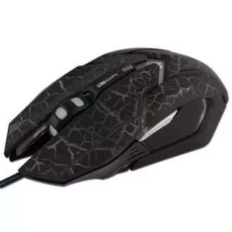 E-blue Auroza Gaming Myš káblové, čierna, 4000DPI
