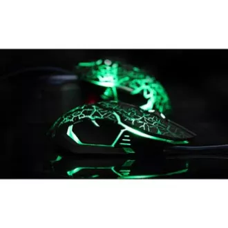 E-blue Auroza Gaming Myš káblové, čierna, 4000DPI