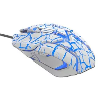 E-blue Auroza Gaming Myš káblová, biela, 4000DPI, e-box