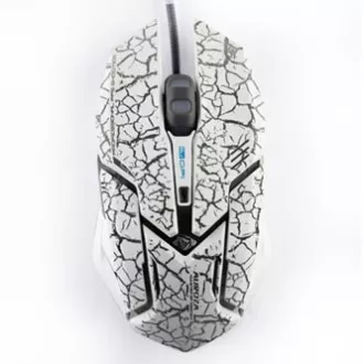 E-blue Auroza Gaming Myš káblová, biela, 4000DPI, e-box