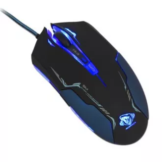 E-blue Auroza Myš káblové, čierna, 3500DPI