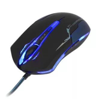 E-blue Auroza Myš káblové, čierna, 3500DPI