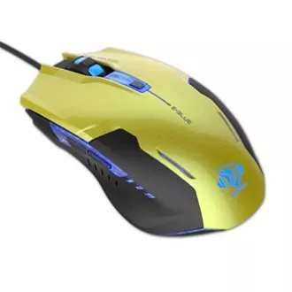 E-blue Auroza G Myš káblová, zelená, 3000DPI, DOPRODEJ
