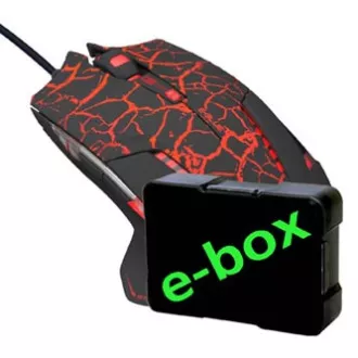 E-blue Mazer Pro Myš káblové, černo-červená, 2500DPI, e-box