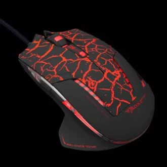 E-blue Mazer Pro Myš káblové, černo-červená, 2500DPI, e-box